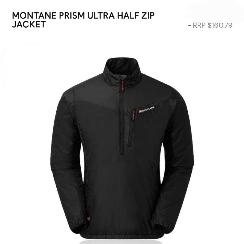 Men's Montane Prism Ultra Half Zip Jacket